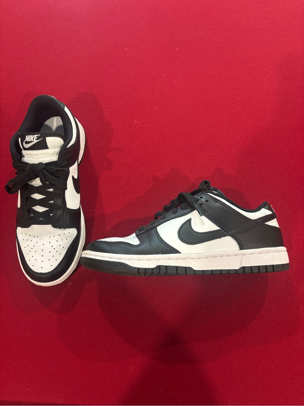 Nike Women’s Black and White Dunk Low Sneakers